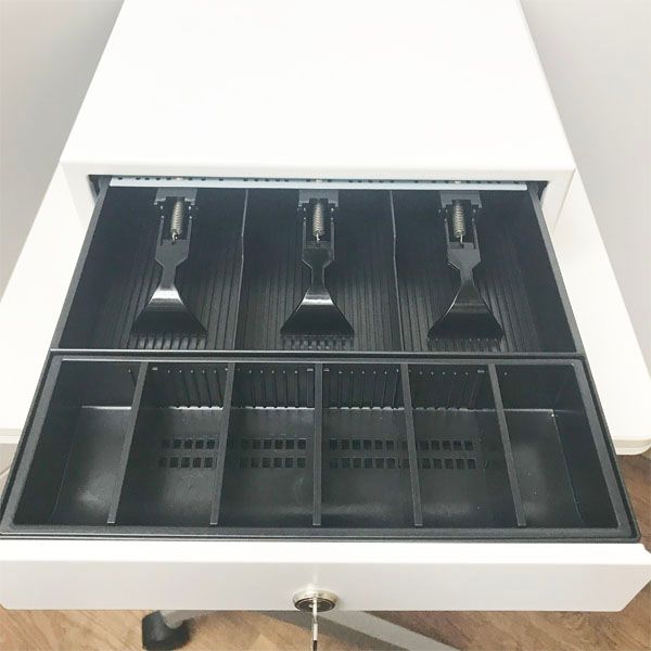 展示品 キャッシュドロア プリンタ接続式 カギ1本付 レジ ●111889