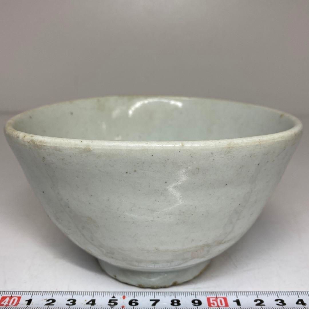 朝鮮古美術 李朝白磁茶碗D 直径15cm高さ8.3cm東H5-0903 タニチ