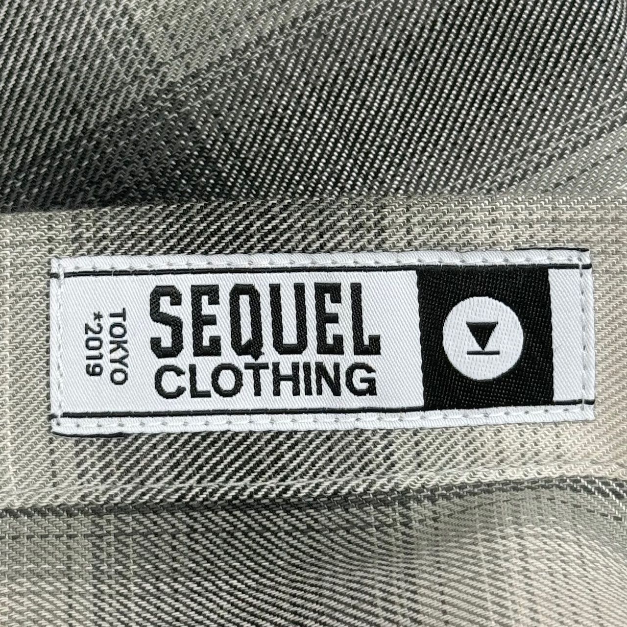 定価38500円 未使用品 SEQUEL SQ-24SS-SH-01 OMBRE CHECK BIG SIZE
