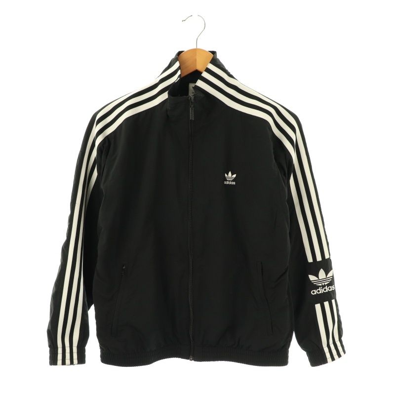 美品 アディダスオリジナルス セットアップ　黒×紫 大きいサイズXOT アディダス adidas トラックジャケット セットアップ ブラック