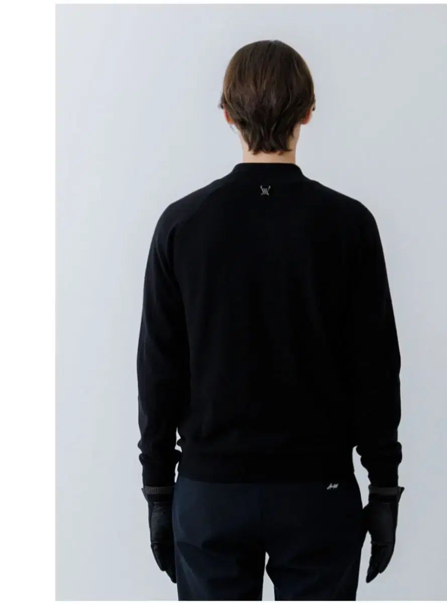 ジップアップニット L