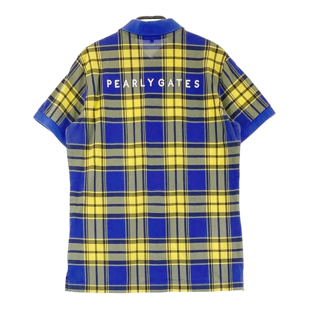 PEARLY GATES パーリーゲイツ ゴルフ ポロシャツ【チェック/６】美品 PEARLY GATES (パーリーゲイツ) ポロシャツ 055-0260696