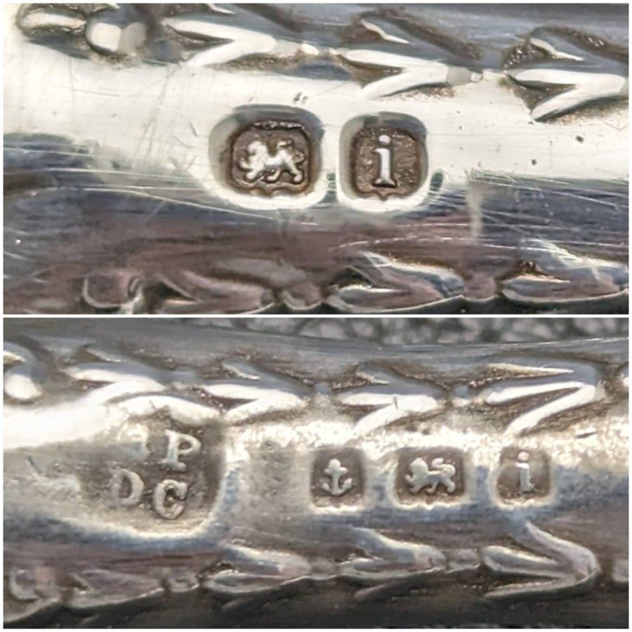1908年 英国アンティーク 純銀ハンドル ボタンフック - メルカリ
