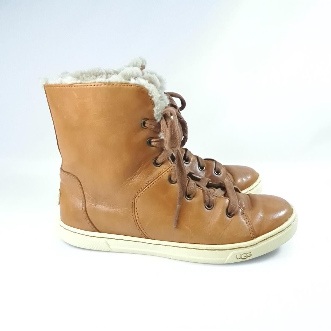 UGG スニーカーブーツ 内ボア レースアップ 23cm ブラウン UGG スニーカーブーツ 内ボア レースアップ 23cm ブラウン