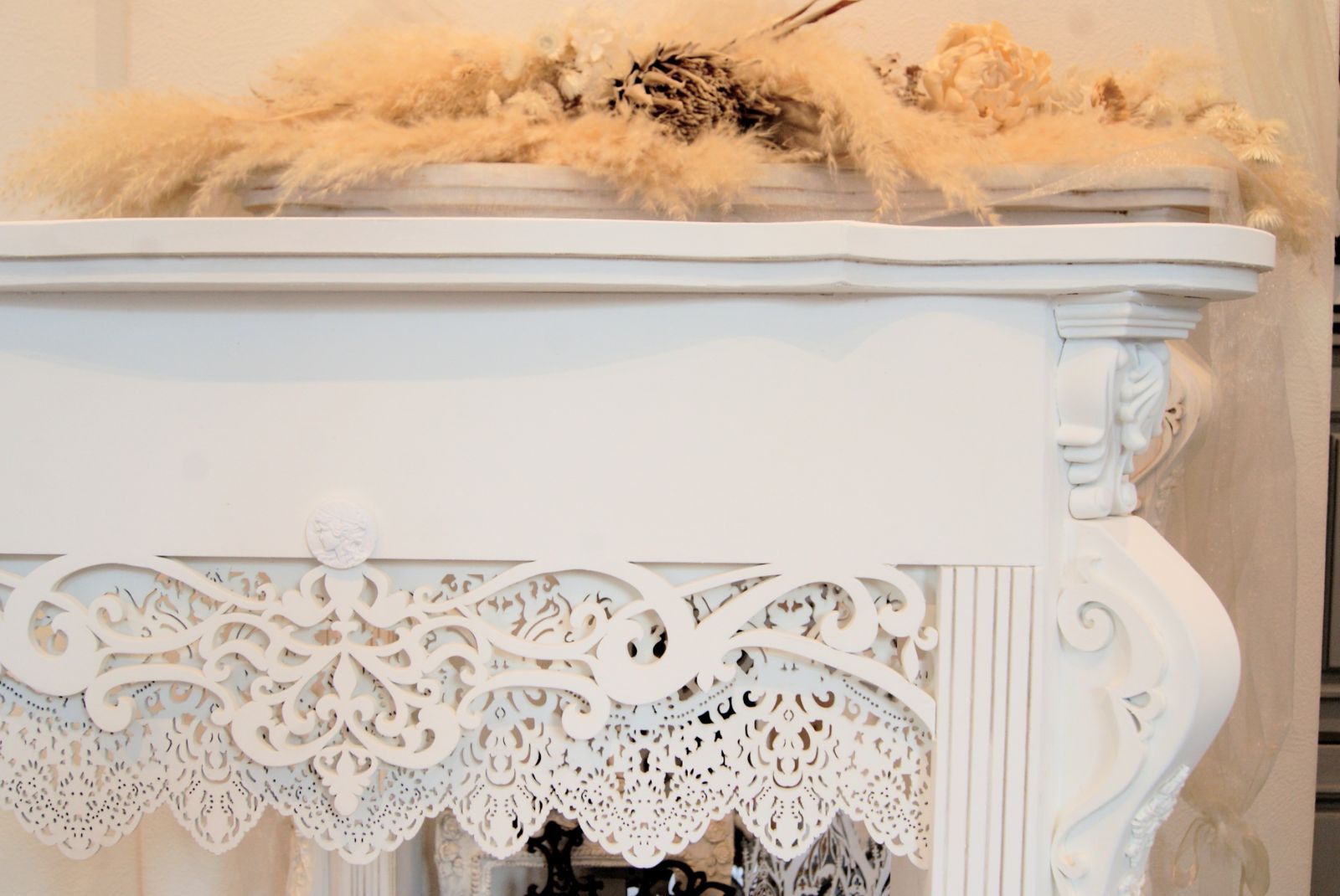 レース むにゅむにゅ ムニュムニュマントルピース シャビー