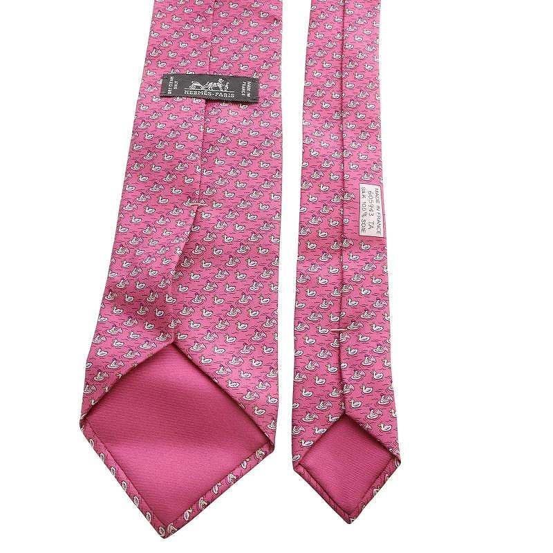 【極美品】 エルメス ネクタイ H柄 総柄 ピンク カラフル 極美品】 エルメス ネクタイ H柄 総柄 ピンク カラフル エルメスH柄
