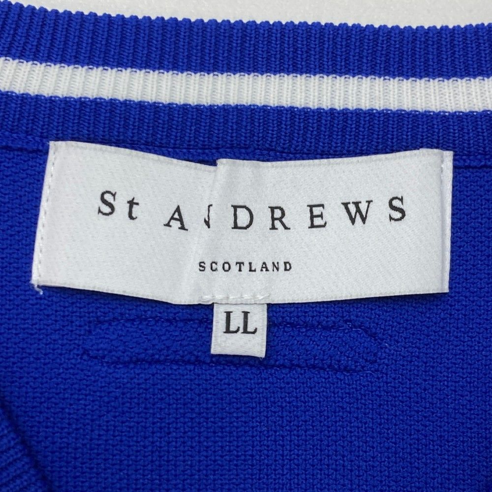 サイズ：LL ST ANDREWS セントアンドリュース Vネック ニットベスト 総