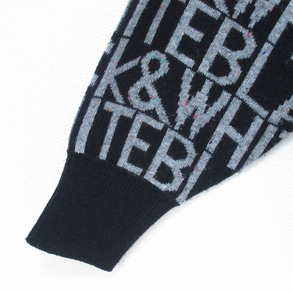 ブラック&ホワイト Black&White ロゴ ニット セーター ゴルフ