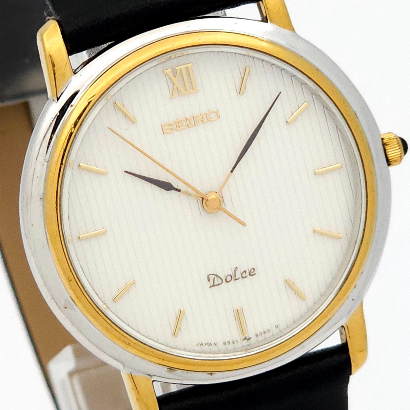 【美品】セイコー ドルチェ クォーツ【5S21-6010】スイープ【稼働品】 ☆良品 SEIKO セイコー ドルチェ 5S21-6010 QZ 動作品 スイープ