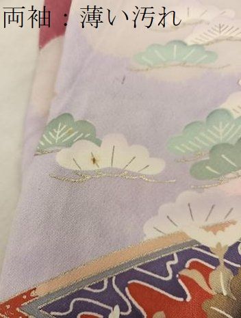 豪華振袖フルセット(7点)・ガード加工済・古典柄・金駒刺繍・扇面牡丹花文・桜 豪華振袖フルセット(7点)・ガード加工済・古典柄・金駒刺繍