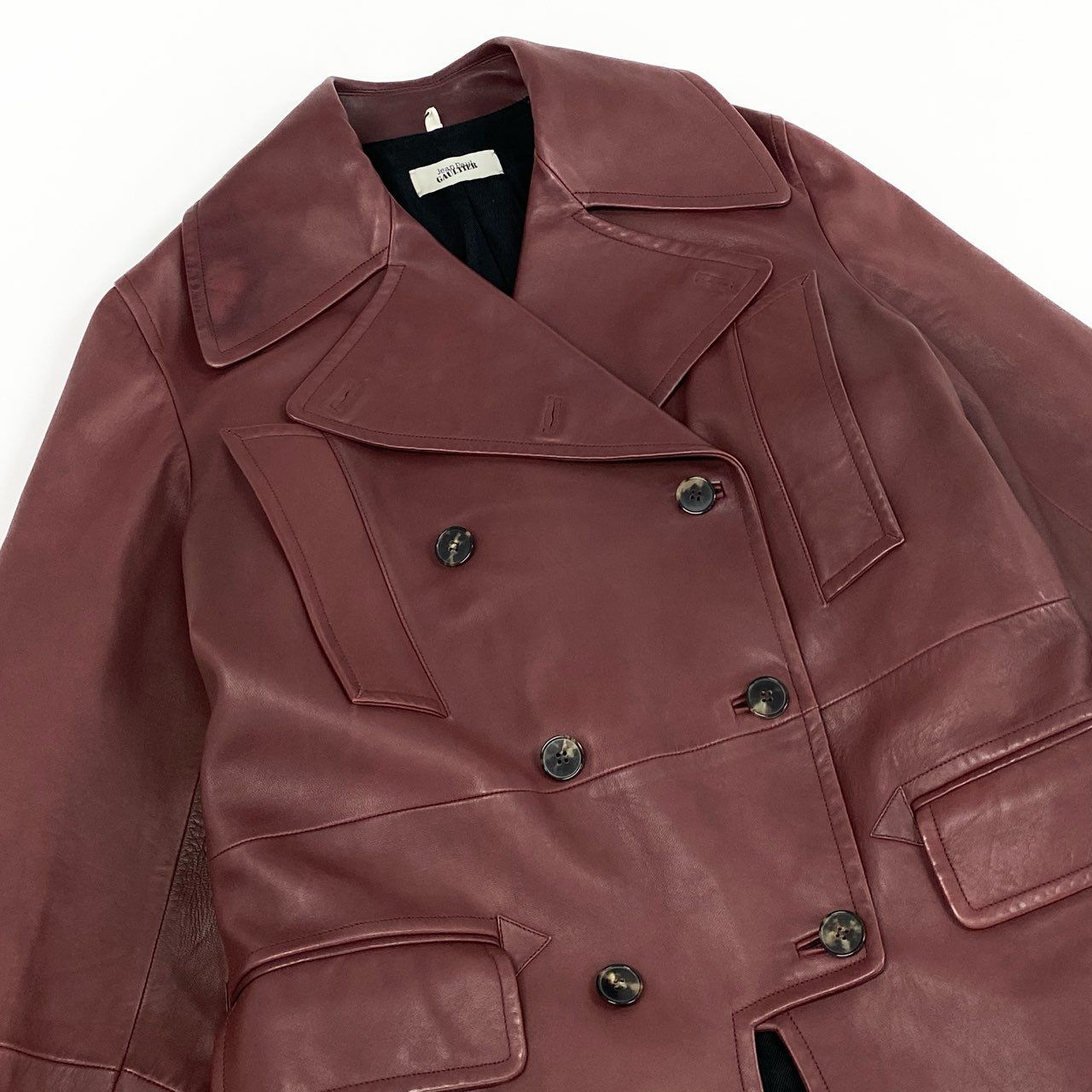 Jean Paul Gaultier ブラウンレザーコート Jean-Paul GAULTIER - Jean Paul GAULTIER ジャンポールゴルチエ PU