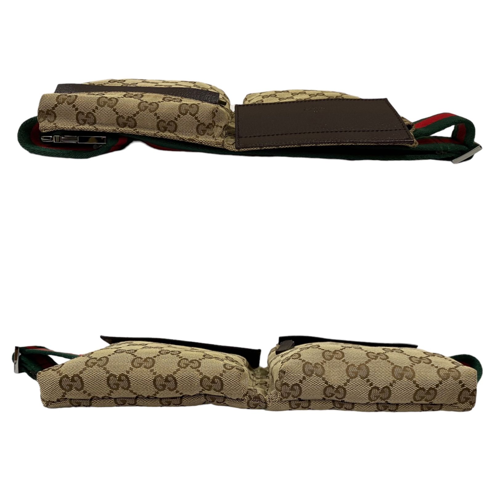 グッチ　ロゴ型押し　GGキャンバス ボディバッグ　ウエストポーチ GUCCI - GUCCI グッチ ボディバッグ ウエストポーチ GG