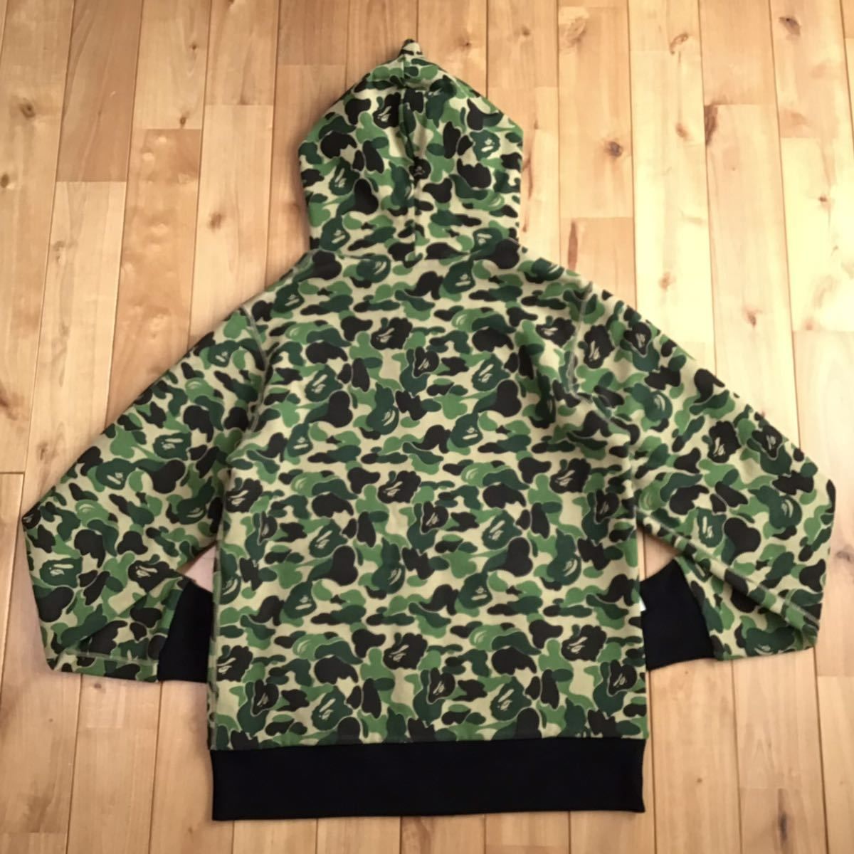 ★リバーシブル★ シャーク パーカー Mサイズ ABC camo reversible shark full zip hoodie a bathing  ape BAPE エイプ ベイプ 迷彩