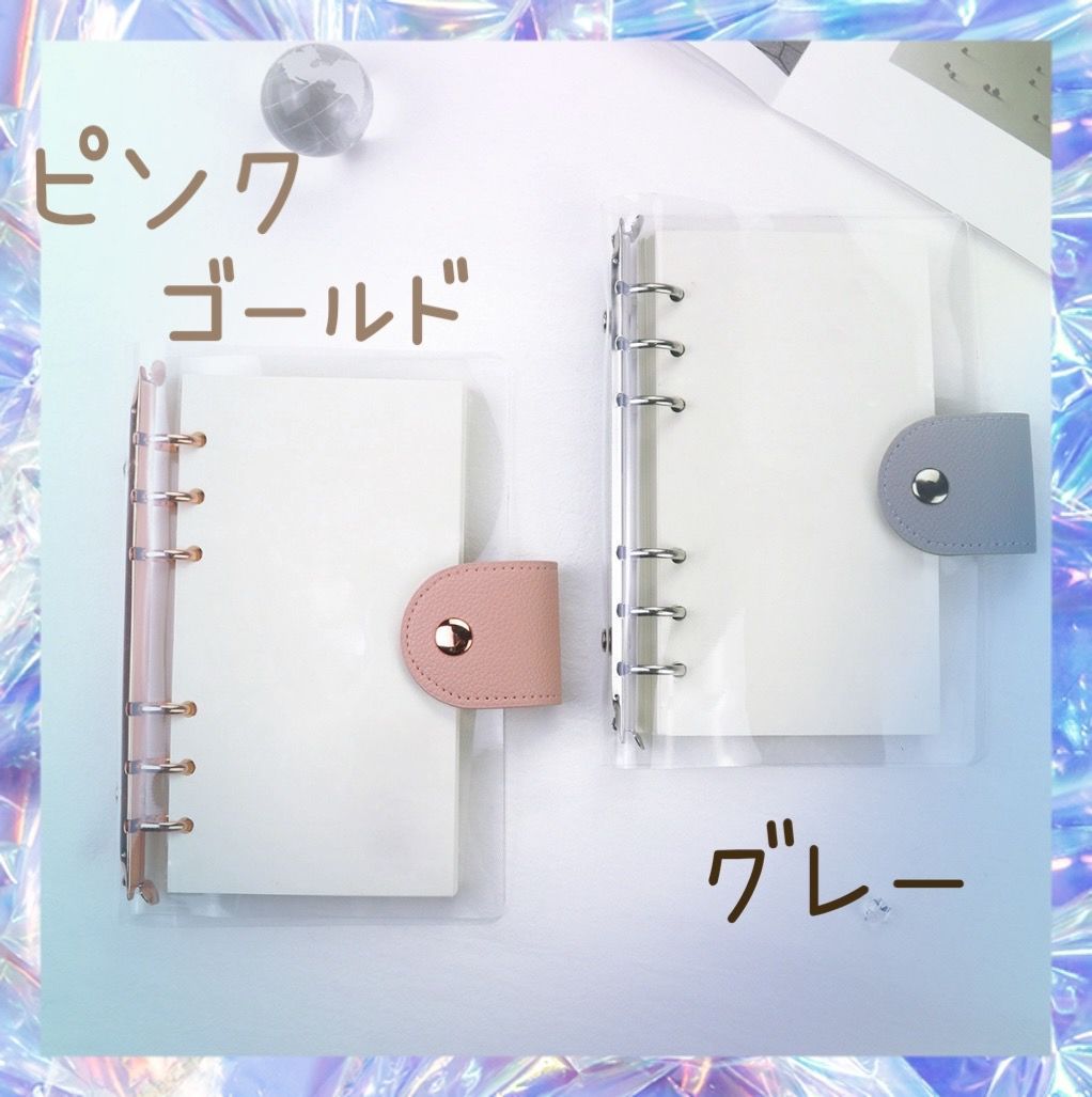 パーツ入れ かるく クリア 花柄 韓国 B6バインダー