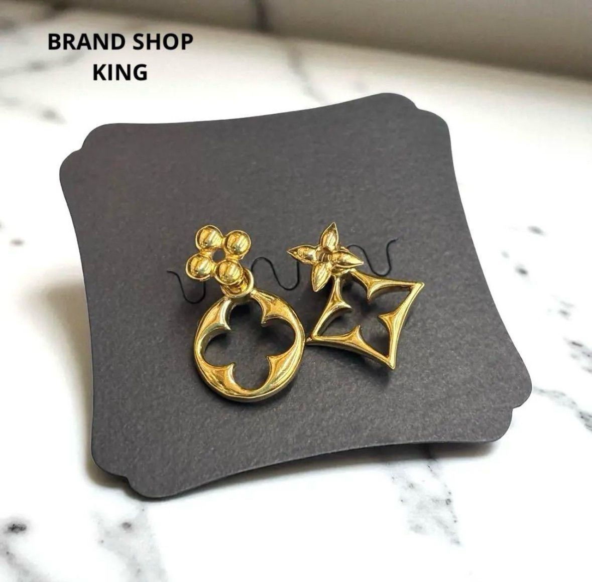 LOUIS VUITTON ピアス フラワーグラム ゴールド M00770 2580