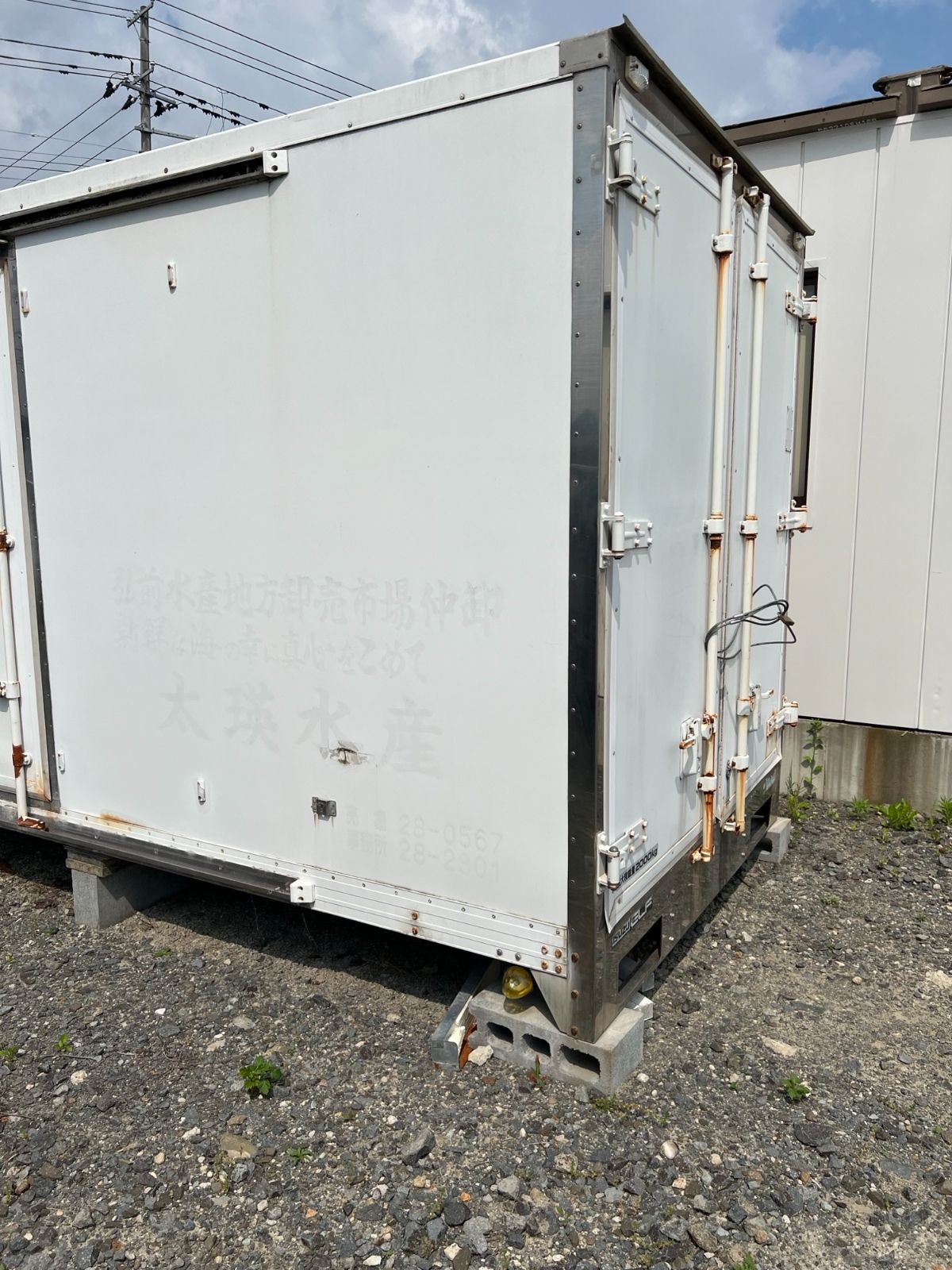 1.8坪 コンテナ 2t用保冷物置 バイクガレージ 倉庫 簡易 観音開き