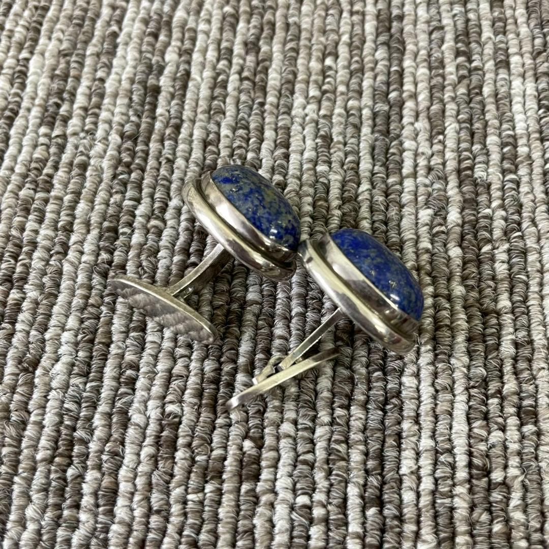 ジョージジェンセン カフス ラピスラズリ 925 ブルー シルバー