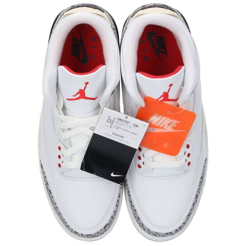 ナイキ AIR JORDAN 3 RETRO WHITE CEMENT REIMAGINED DN3707-100 エア 
