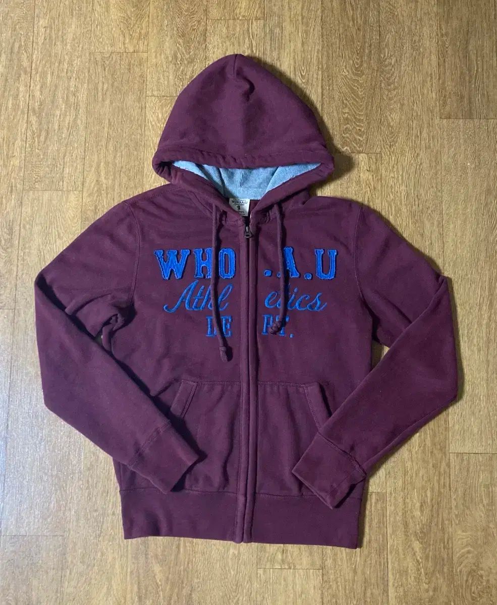WHO.A.U フーアーユー バーガンディ フードジップアップ 廃盤 実物