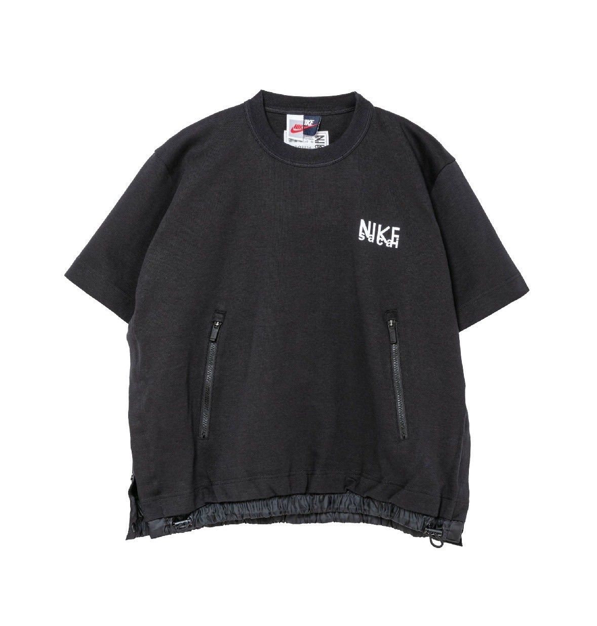 Nike x sacai サカイ × ナイキ　ショートスリーブ トップ ブラック Mサイズ