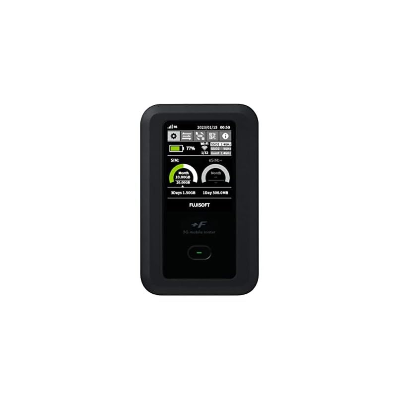 富士ソフト(Fujisoft) 5G対応Wi-Fiモバイルルーター +F FS050W