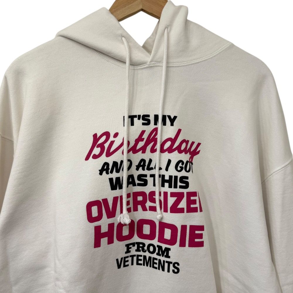 美品 VETEMENTS ヴェトモン Oversized Birthday Hoodie プルオーバー  