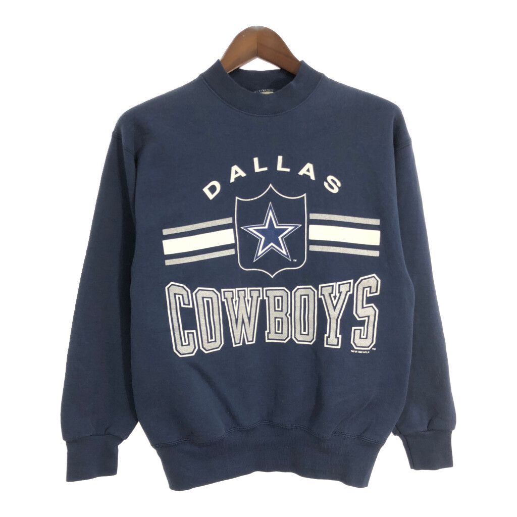90年代 NFL ダラス・カウボーイズ チームロゴプリント スウェットシャツ メンズM相当 古着 90s ヴィンテージ VINTAGE Dallas  Cowboys アメフト トレーナー 紺色【トレーナー】/ネイビー | cave 古着屋【公式】古着通販サイト
