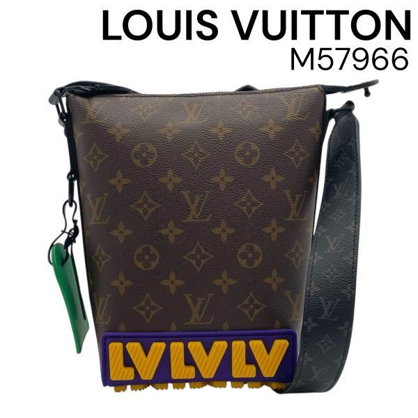 ● ルイヴィトン LOUIS VUITTON クルーザー メッセンジャー ショルダーバッグ モノグラム LVイニシャル M57966 レディース 5E122