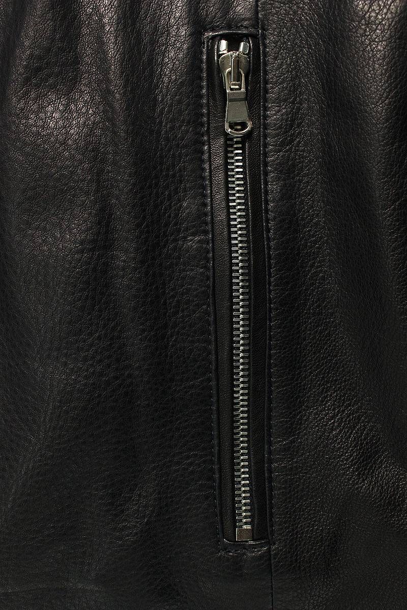 エンメティ FELIX/フェリックス ノーカラーラムナッパレザージャケット ラムナッパレザー ノーカラーライダース【FELIX/フェリックス