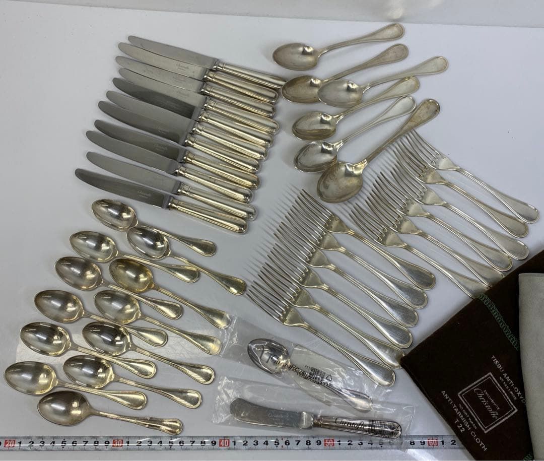 クリストフル カトラリーセット 43点 2106g トニヒ 東さ6-0701