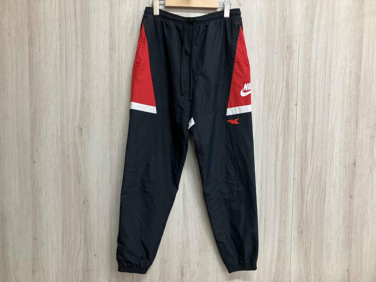 NIKE ナイキ KITH キス AH8740-011 Flight Nylon Pants ナイロンパンツ Mサイズ ブラック 刺繍