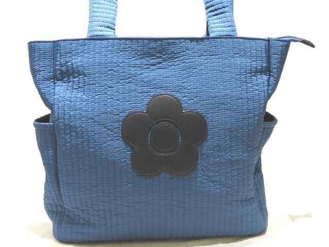 3F 美品 MARY QUANT マリークワント デイジーパッチヌビ トート