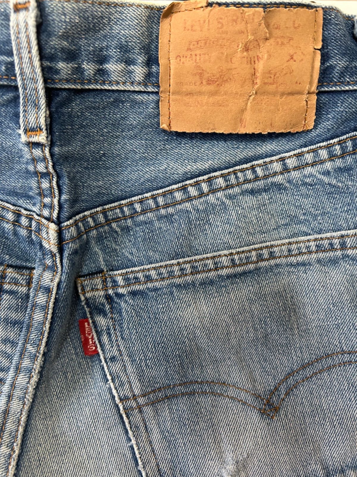 リーバイス501 刻印555 W29 90s BIGE 赤耳バレンシア工場