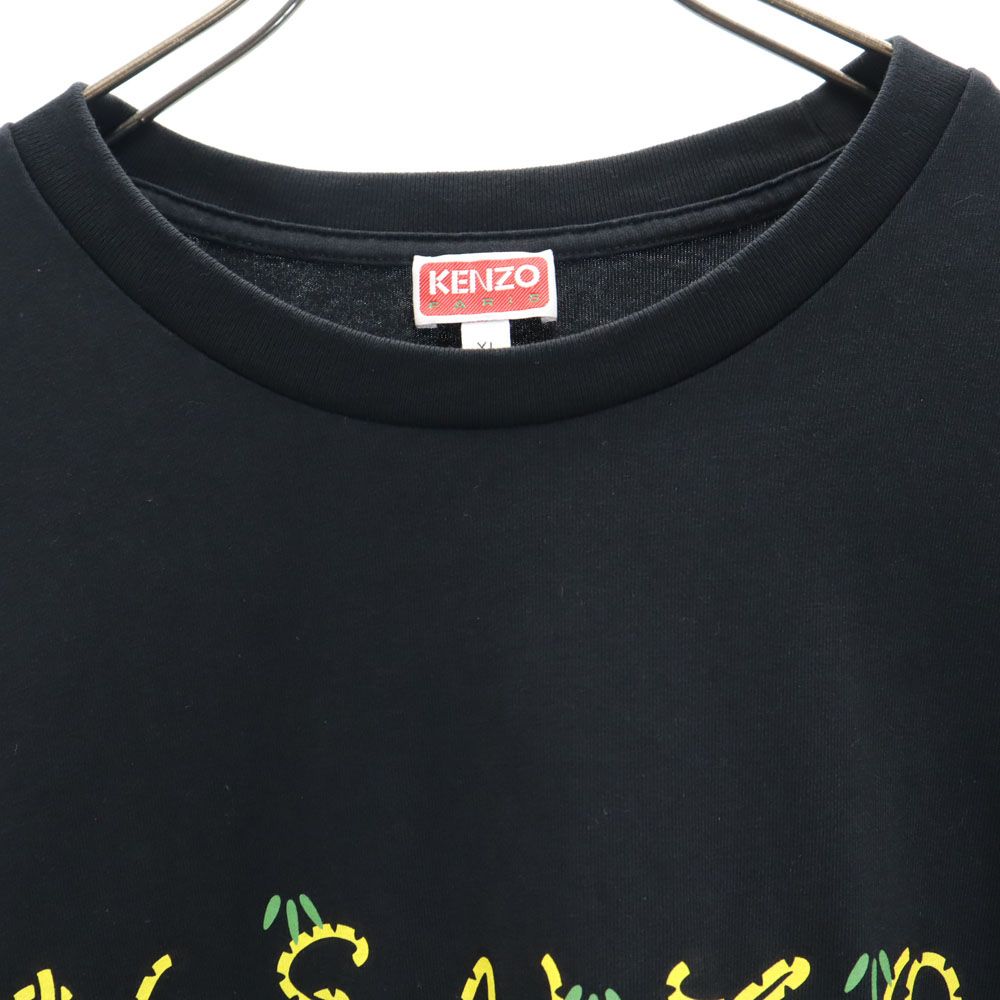 ケンゾー ポルトガル製 半袖 Tシャツ XL ブラック KENZO PARIS