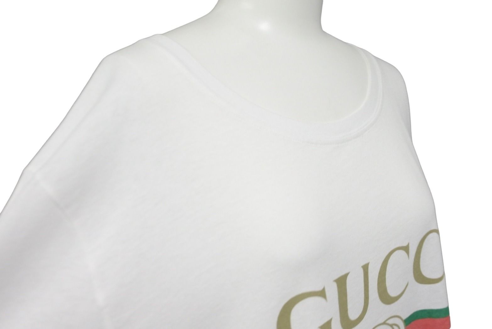 GUCCI グッチ 半袖Ｔシャツ ロゴ ウォッシュドオーバーサイズ Tシャツ