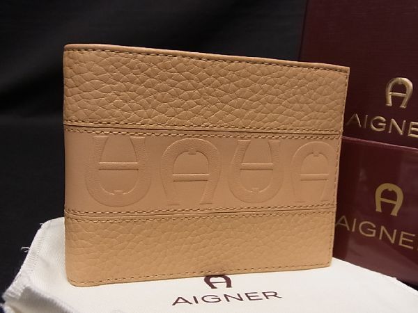 □新品□未使用□ AIGNER アイグナー レザー 二つ折り 財布 ウォレット