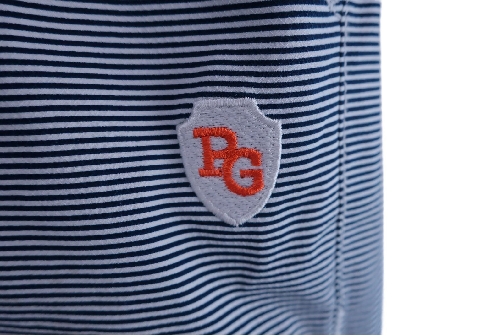 PEARLEY GATESパーリーゲイツのゴルフ用イージーパンツ5 パーリーゲイツ ジョガーパンツ グレー×白 サイドロゴライン メンズ 4