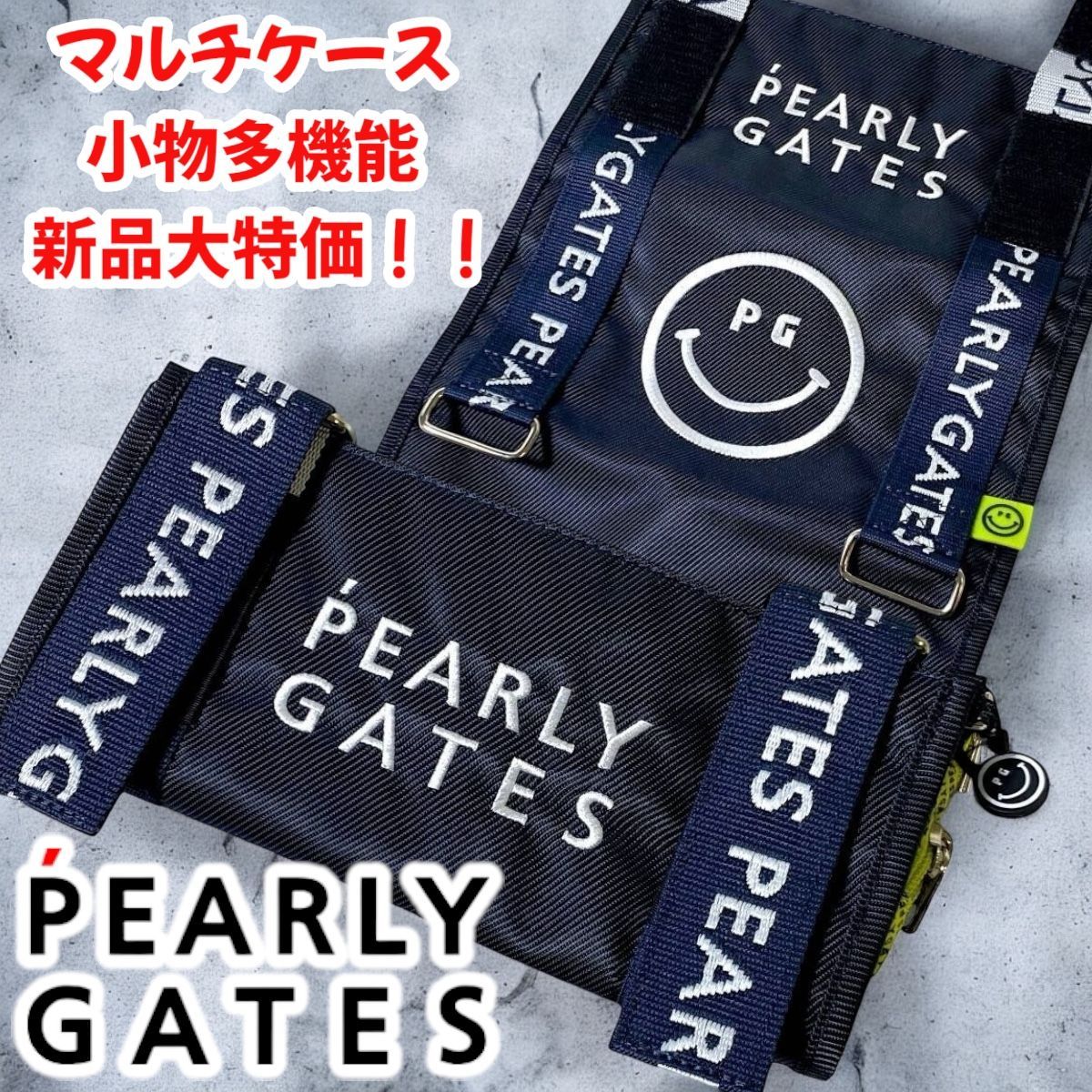 新品 PEARLY GATES パーリーゲイツ マルチケース アクセサリーポーチ PEARLY GATES パーリーゲイツ マルチケース アクセサリーポーチ