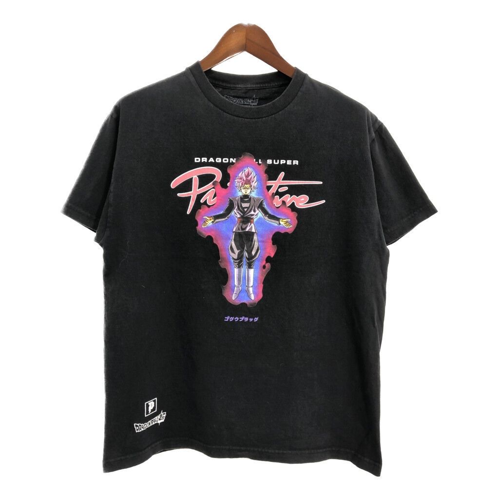 ドラゴンボール超 ゴクウブラック Ｔシャツ アニメ キャラクター ブラック メンズ L 古着 U0800