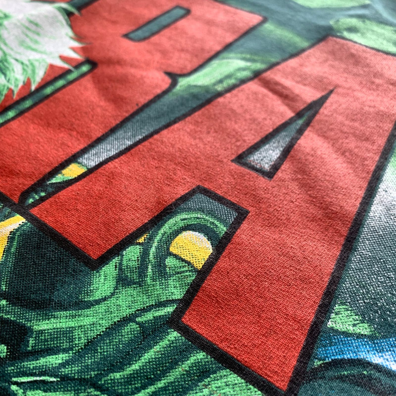 AKIRA アキラ 鉄雄覚醒オーバープリントTシャツ XL グリーン シングル