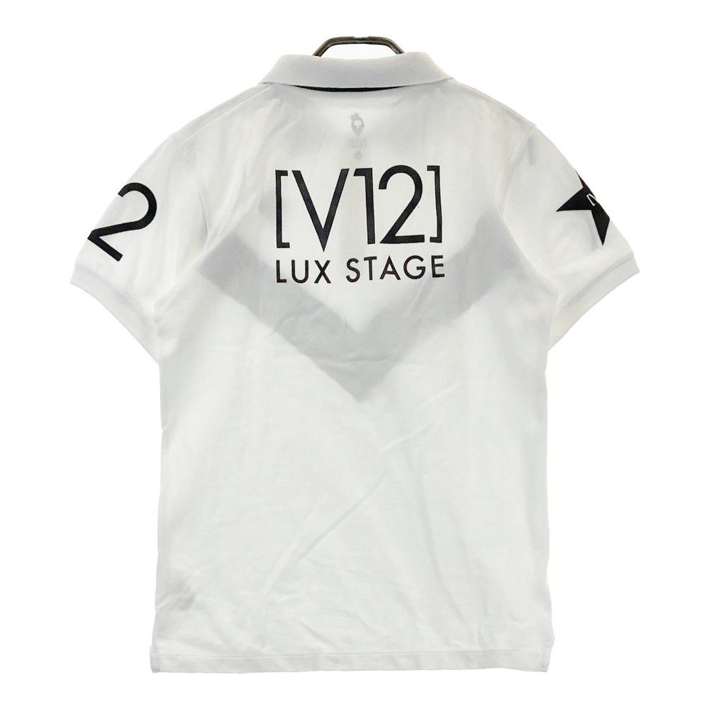 新品未使用　V12ヴィトゥエルヴ　ゴルフ　半袖ポロシャツ　M　ホワイト ヴィトゥエルヴ ミッキーマウス/スイング半袖ポロシャツ V122111