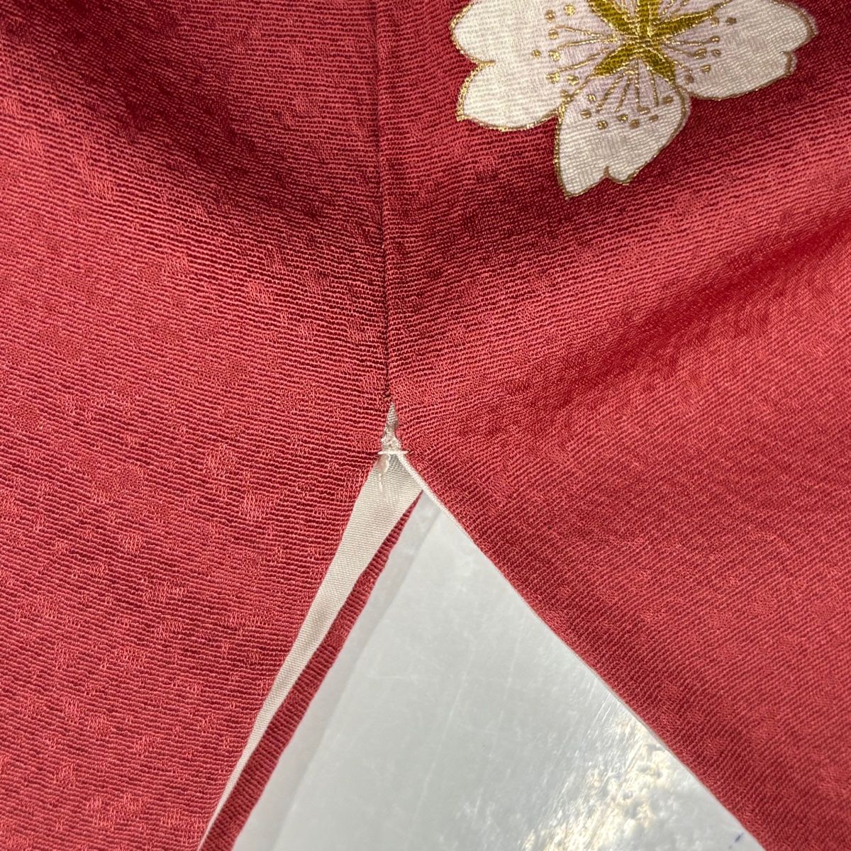 振袖　美品　身丈156cm　裄丈64.5cm　成人式　結婚式　正絹　MM59 振袖 身丈178cm 裄丈64cm M 袷 御所車 菊 総絞り 朱色 正絹 美品