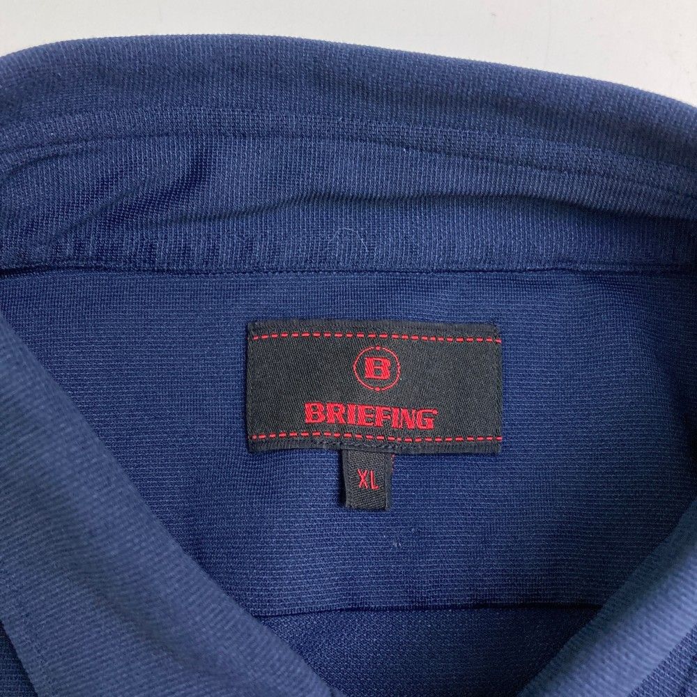 サイズ：XL BRIEFING GOLF ブリーフィング BBG223M04 半袖ポロシャツ  ネイビー系 [240101490870] ゴルフウェア メンズ ストスト サイズ：XL BRIEFING GOLF ブリーフィング BBG223M04 半袖