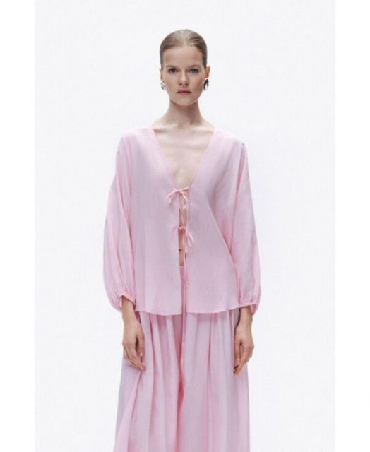 売れ筋商品|||ノクチューン カットソー トップス レディース Women's Beaded Embroidered Shirt Light/pastel pink 送料無料】 ノクチューン レディース シャツ トップス Women's