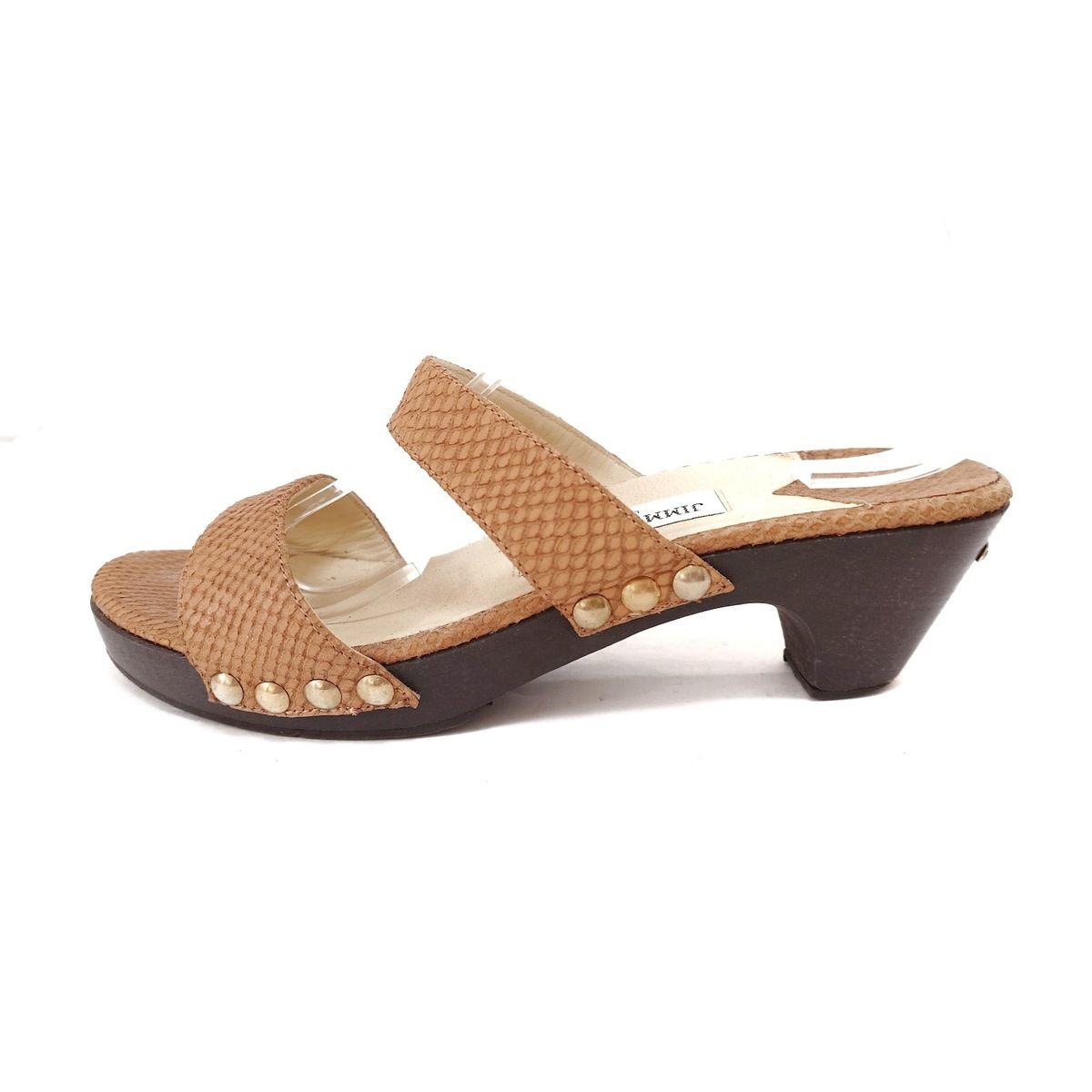 Jimmy Choo Women's 38.5 Hazal Pearl Stud Trim Suede Leather