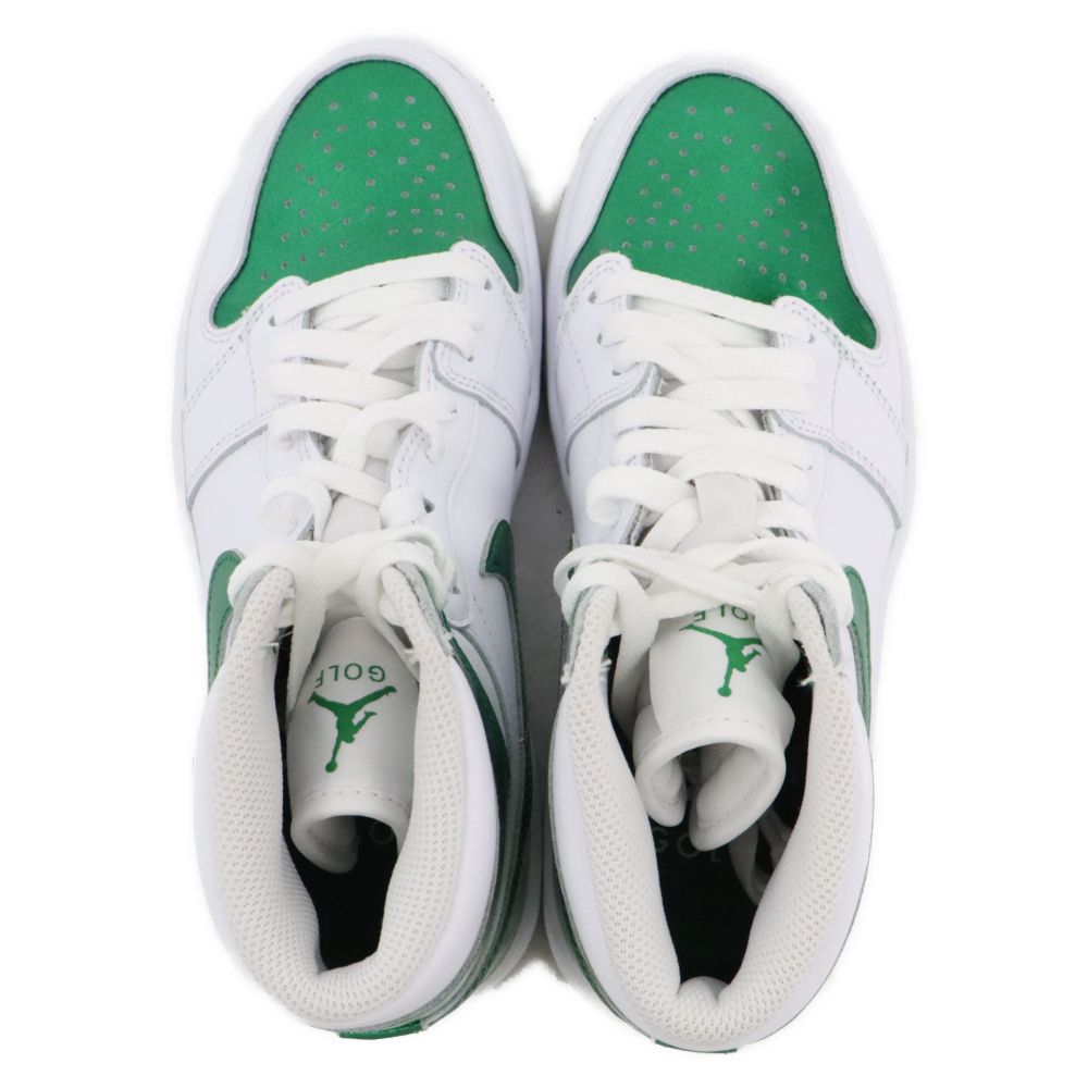 NIKEジョーダン　ゴルフ用ハイカットシューズ ホワイト/グリーン 国内5月4日発売予定】ナイキ エアジョーダン 1 ゴルフ ホワイト