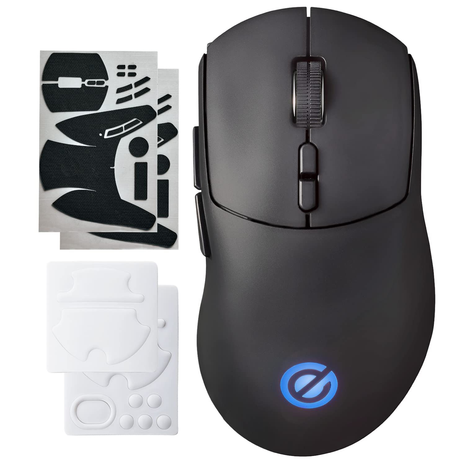 グリップシートセット エレコム ゲーミングマウス V-custom VM600PE ワイヤレス 無線2.4HGｚ 有線両対応 充電式 8ボタン DPI26000 650IPS 50G 距離センサー搭載 グリップシート付属 M-VM600PBK