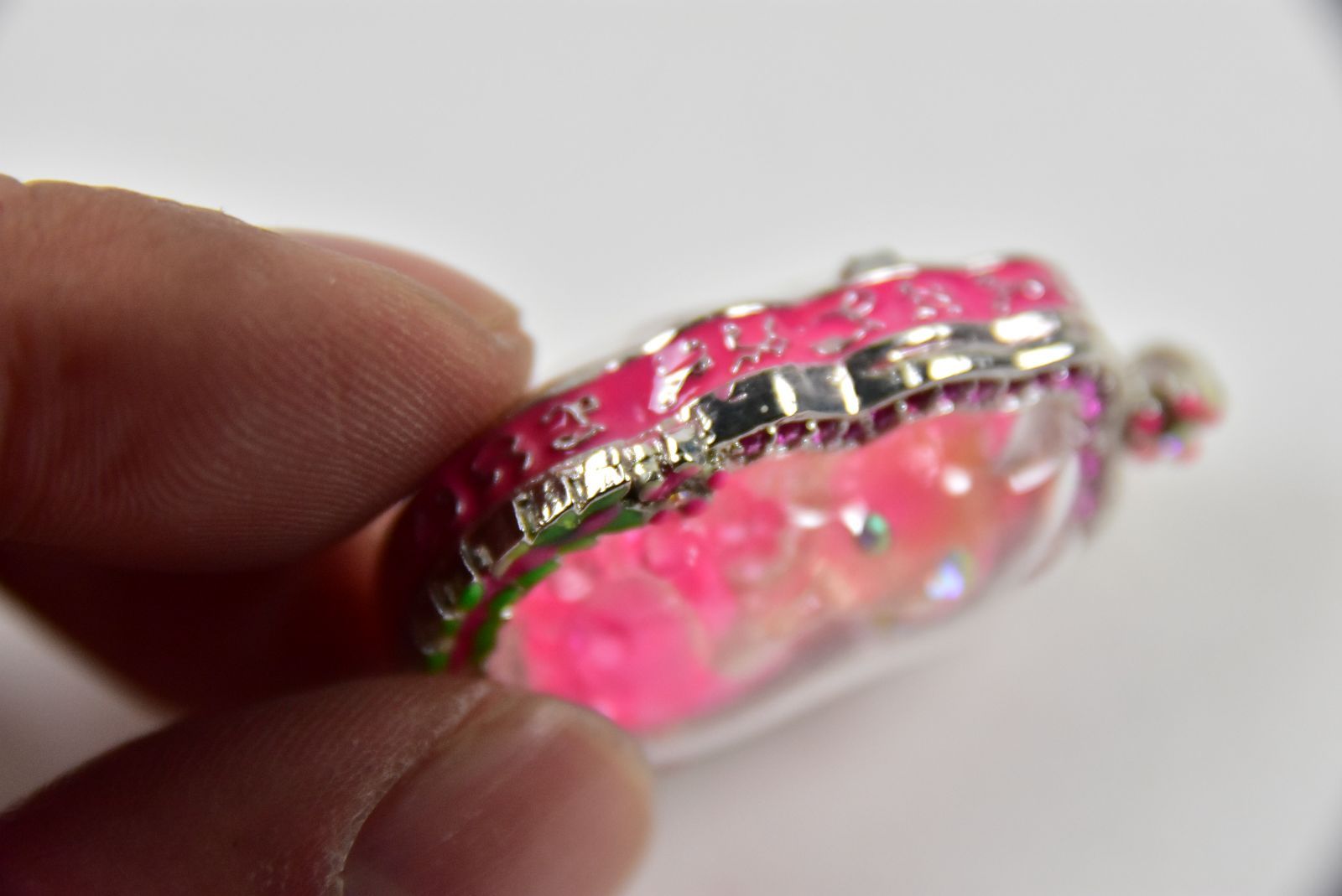 タイ呪物 呪符 ジンジョークカオハン 九尾の狐 ピンク プラクルアン