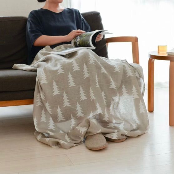 FUWARA ⭐シロクマさんガーゼケット⭐ハンドメイド FUWARA◇シロクマ