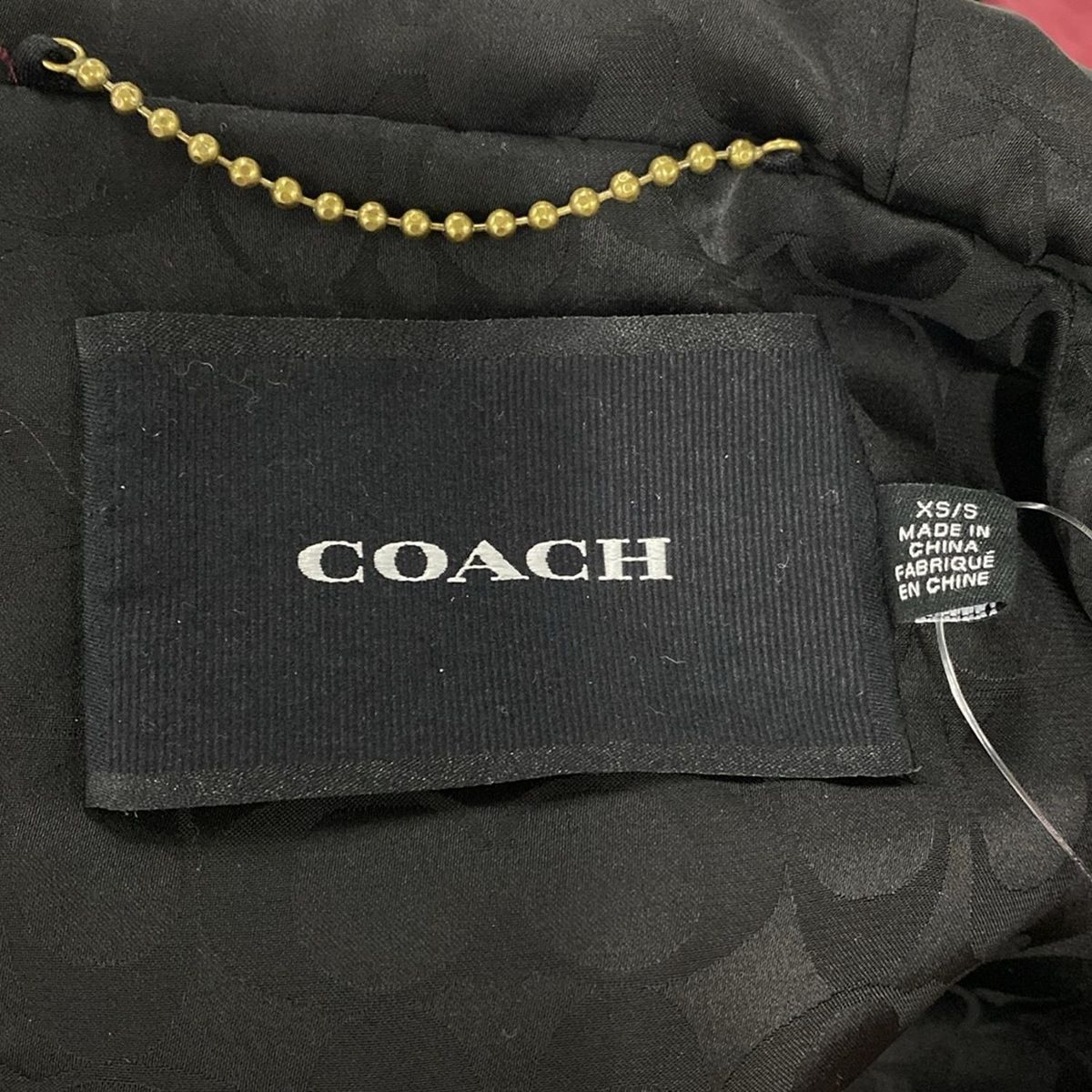 COACH(コーチ) ブルゾン サイズXS/S レディース - CB145 ボルドー 長袖  